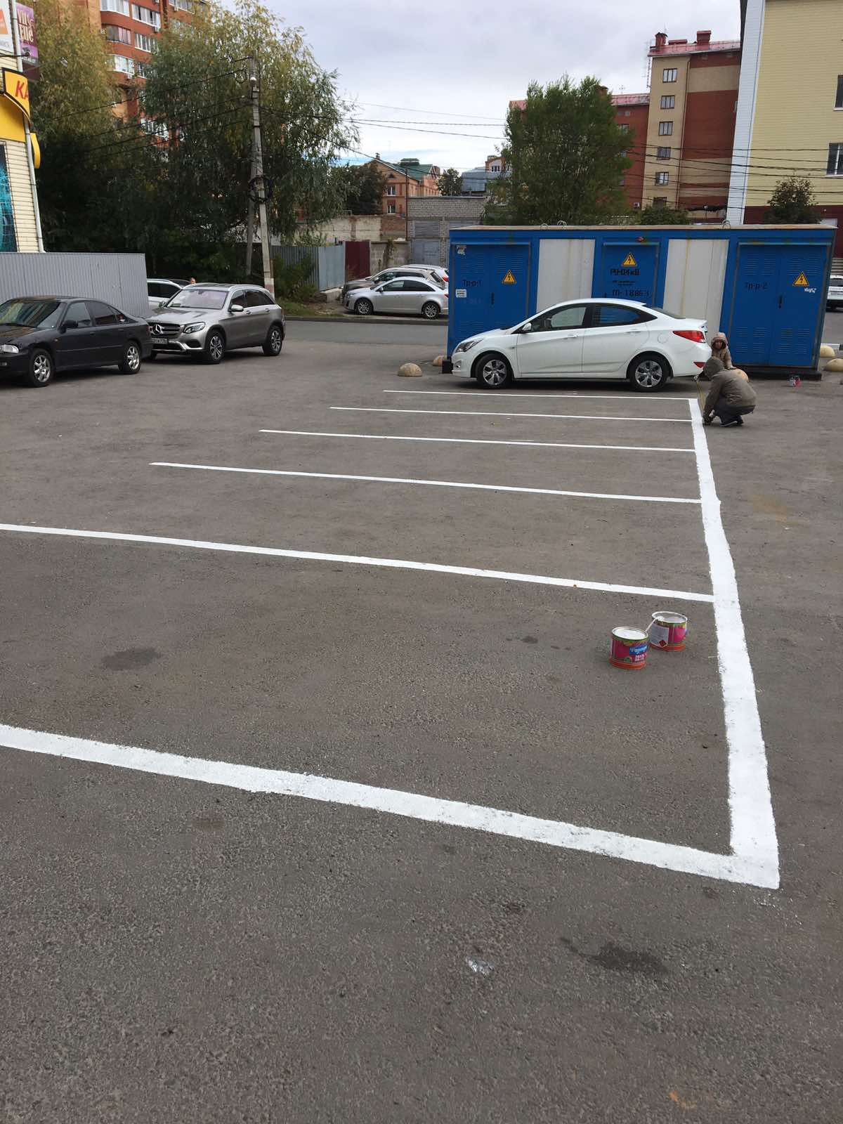Разметка парковочных мест