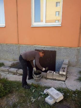 Восстановление ограждения приямка