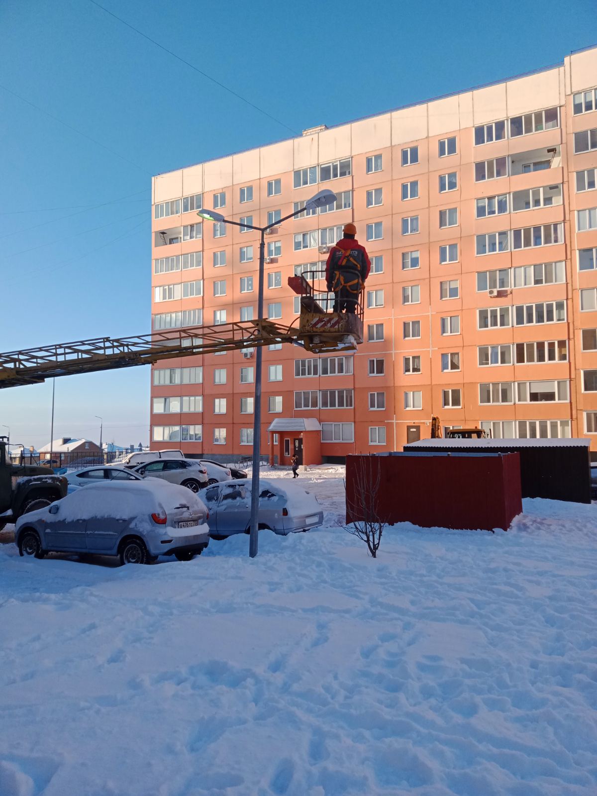Уличное освещение во дворах