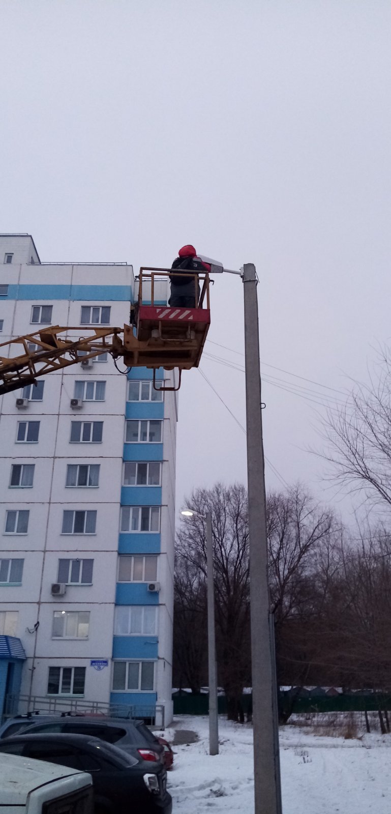 Замена ламп уличного освещения