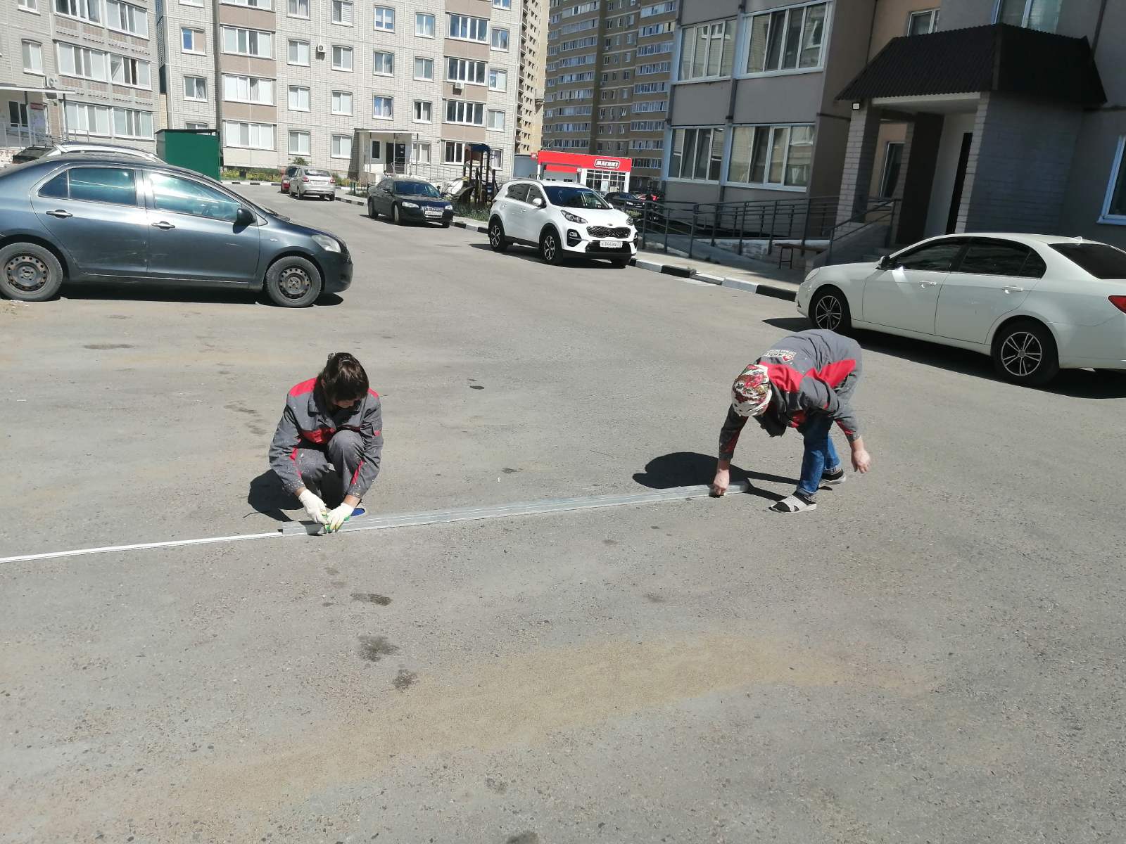Разметка парковочных мест