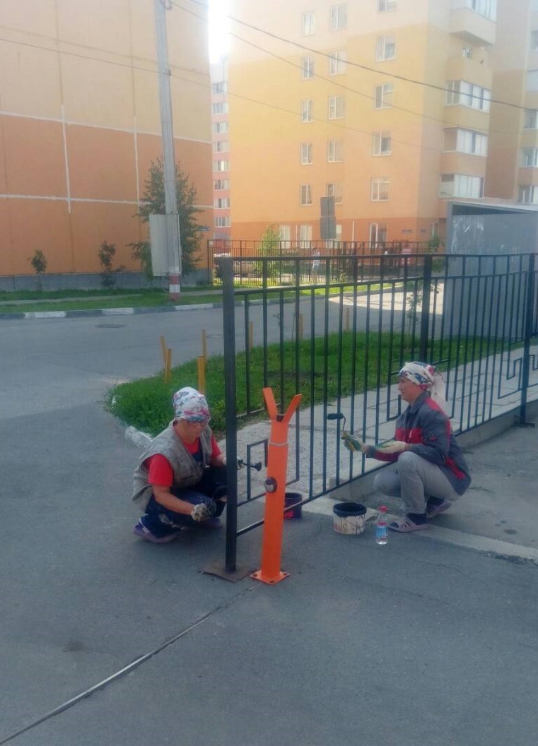 Покраска малых архитектурных форм