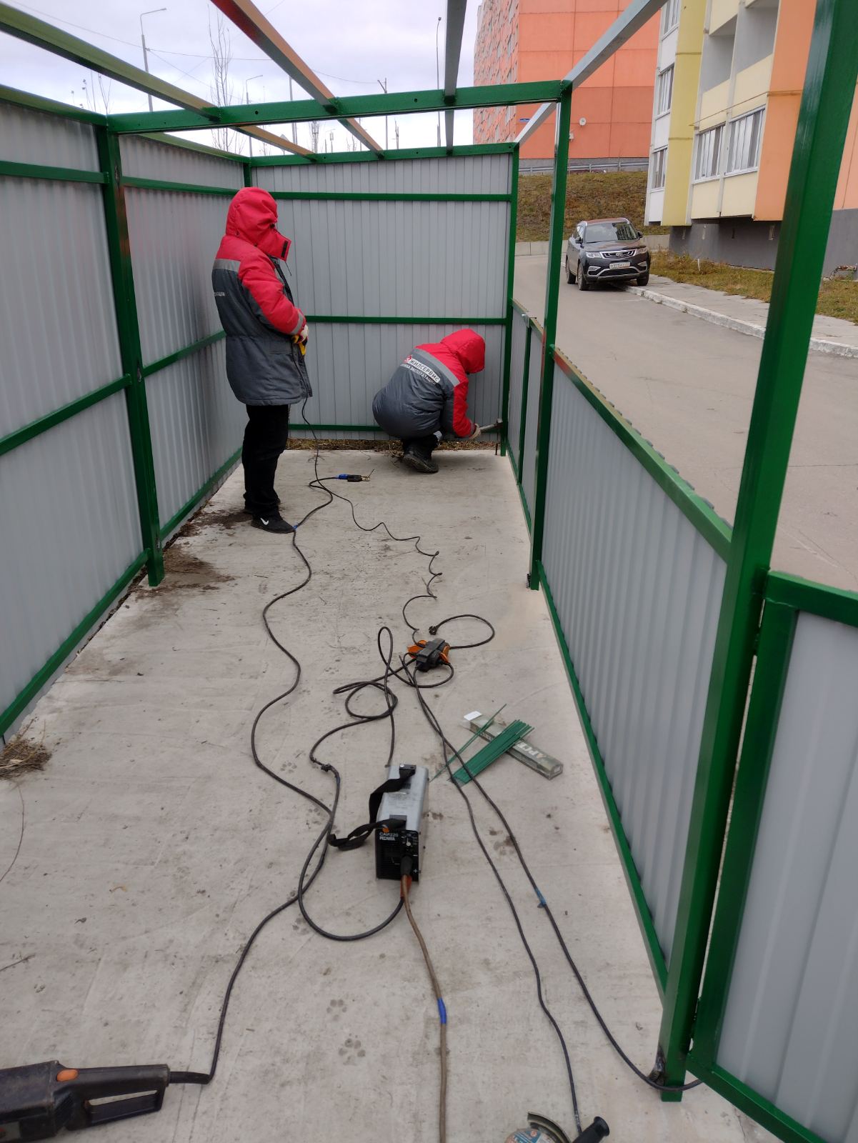 Установка новой контейнерной площадки