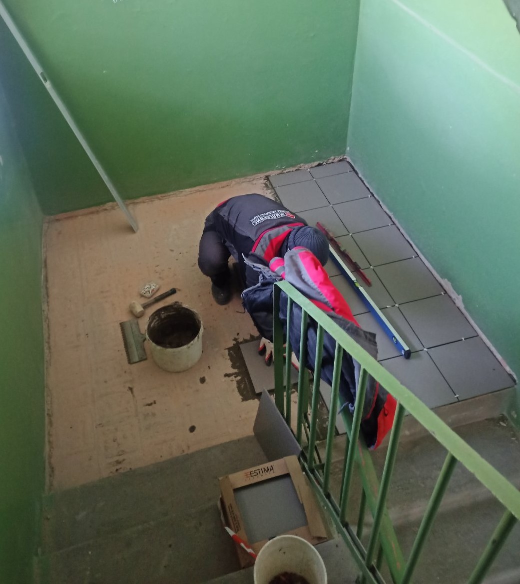 Замена напольного покрытия