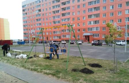 Установка лавочек и малых архитектурных форм