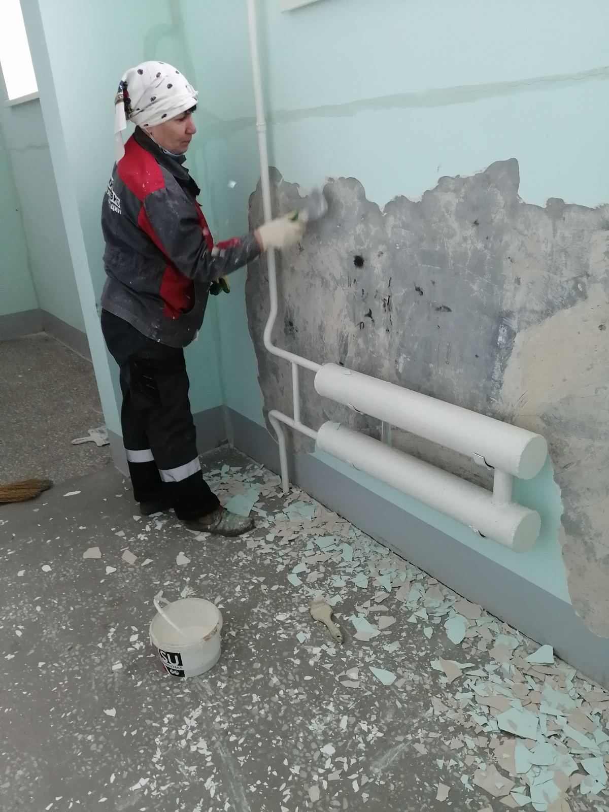 Ремонтные работы в подъездах