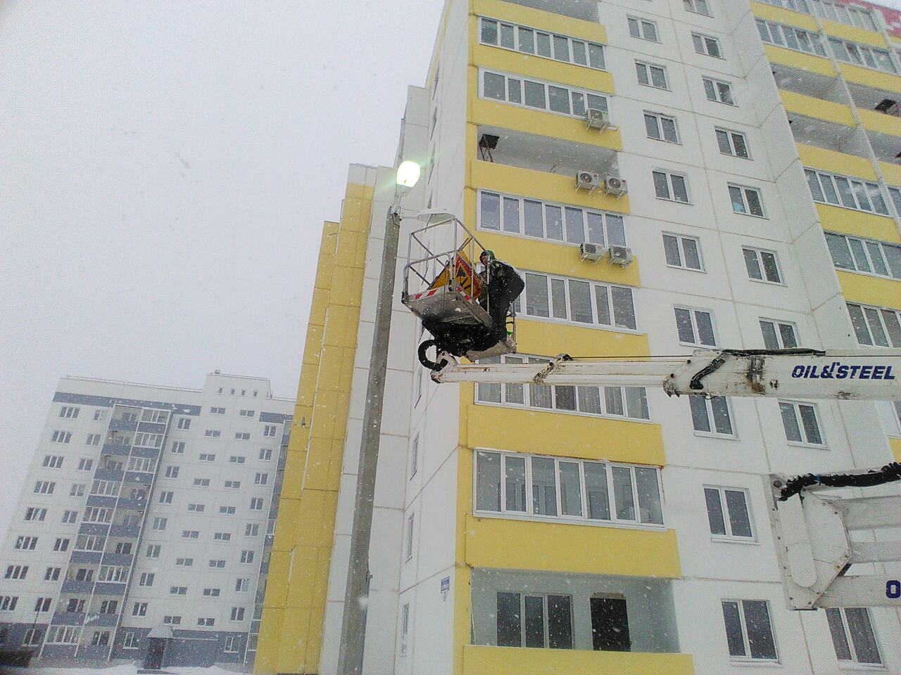 Замена ламп уличного освещения
