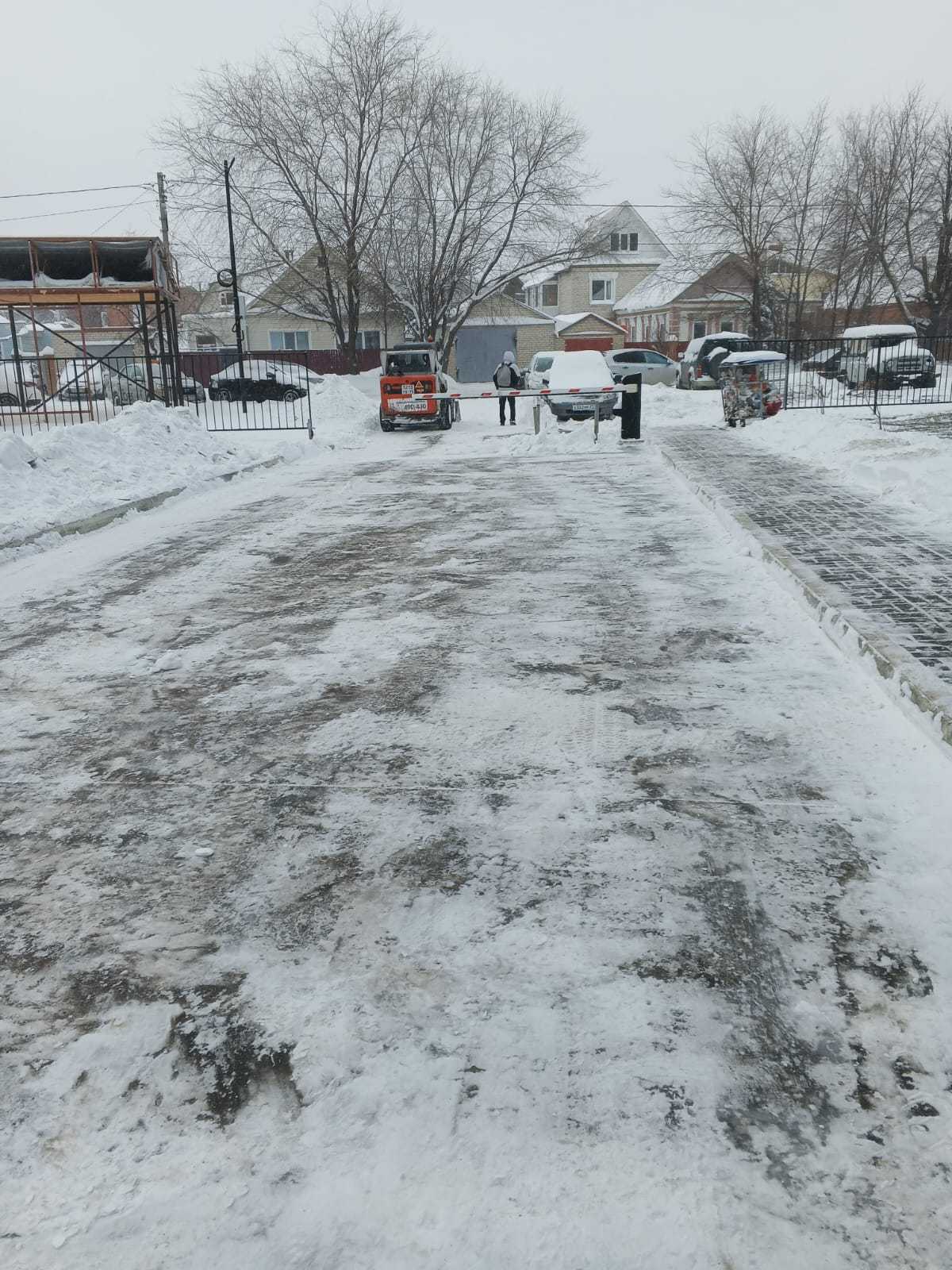 Снегопад в городе