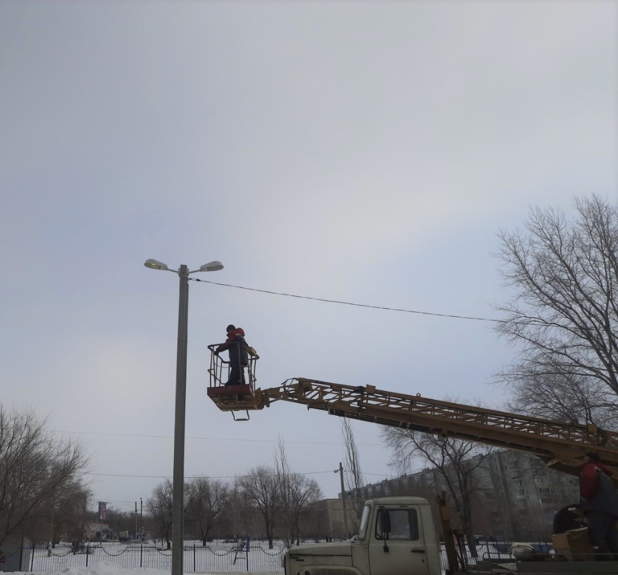 Замена ламп уличного освещения