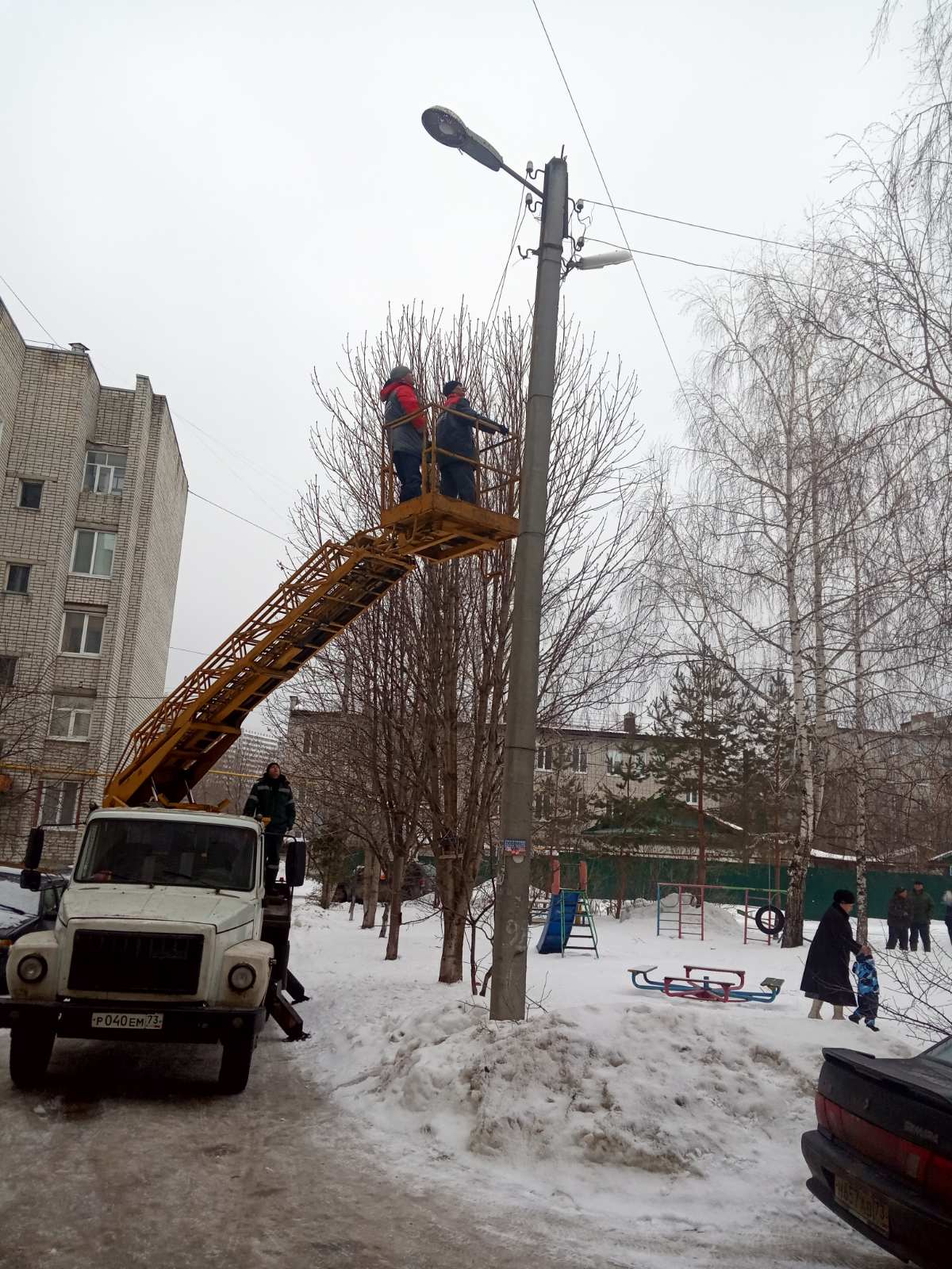 Ремонт уличного освещения