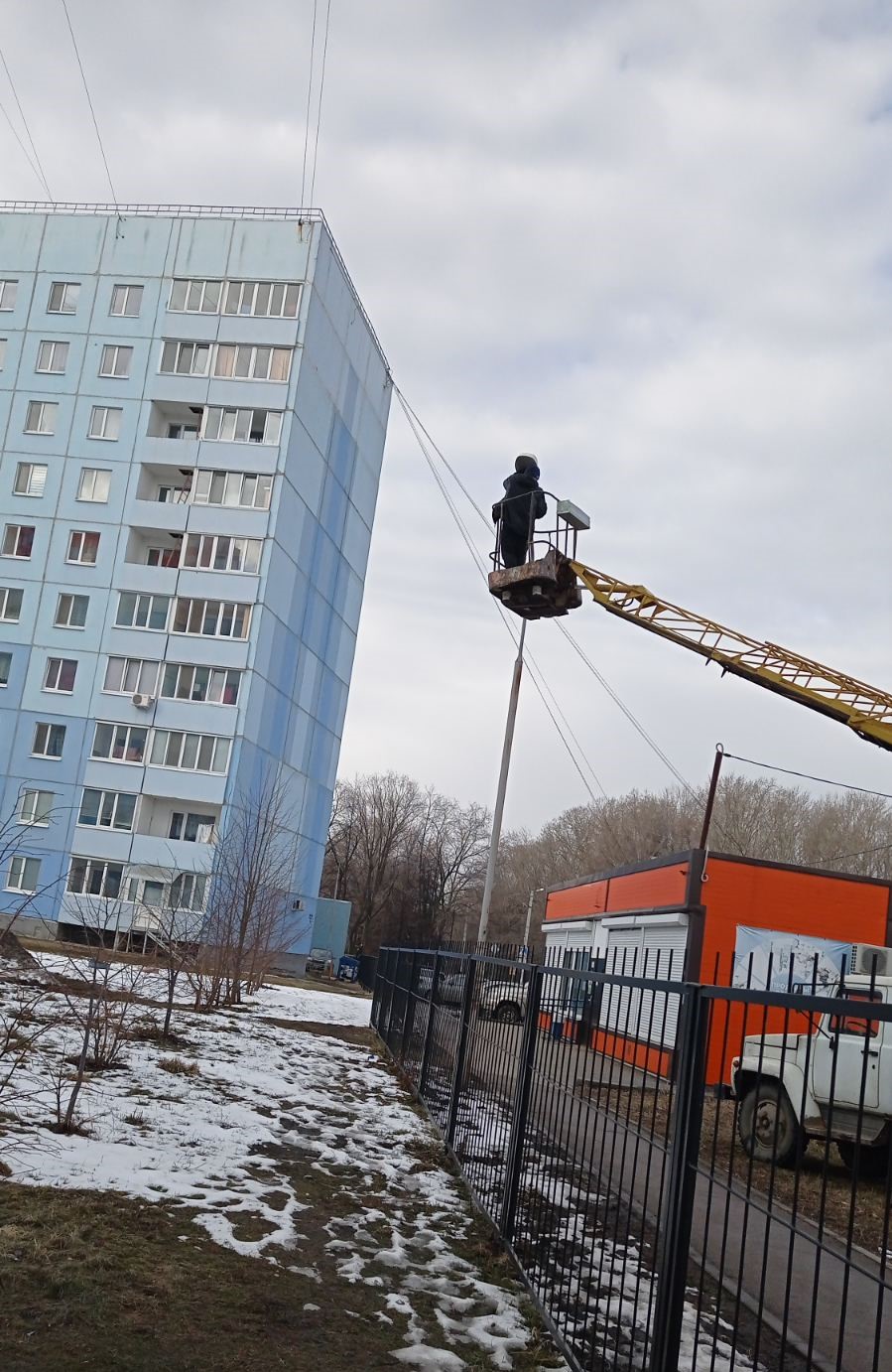 Замена ламп уличного освещения