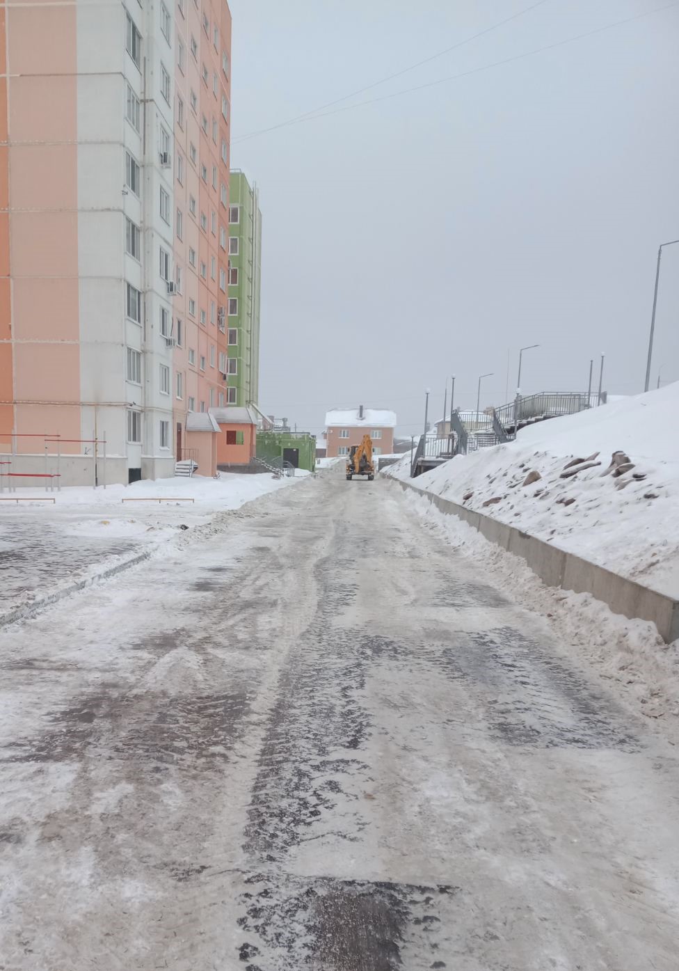 Уборка снега после снегопада