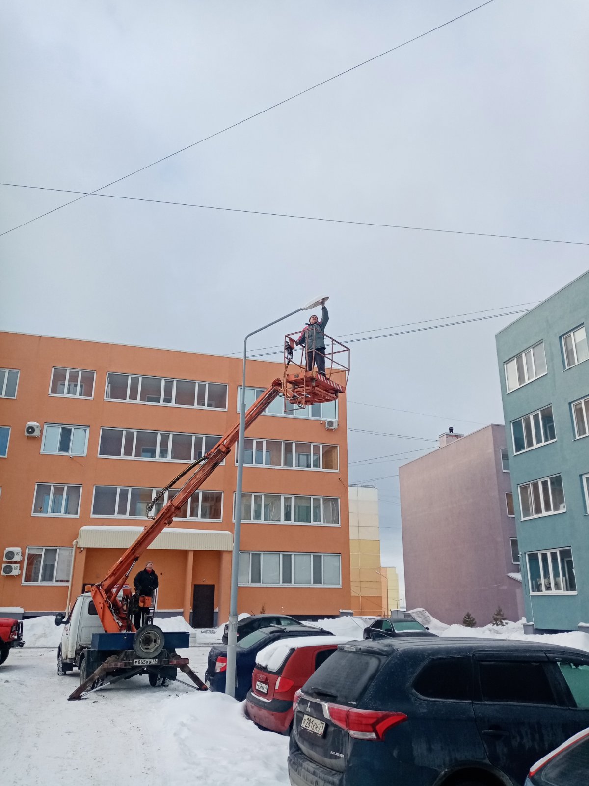 Замена ламп уличного освещения