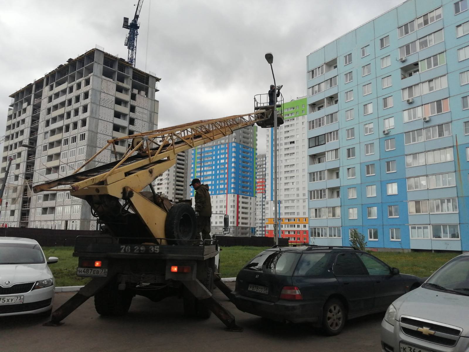 Замена ламп уличного освещения