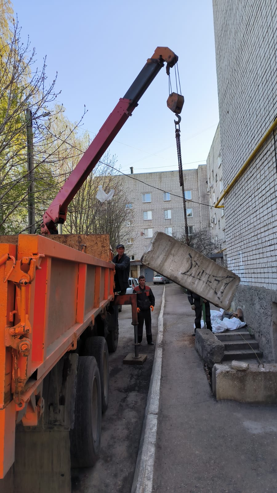 Монтаж нового ограждения