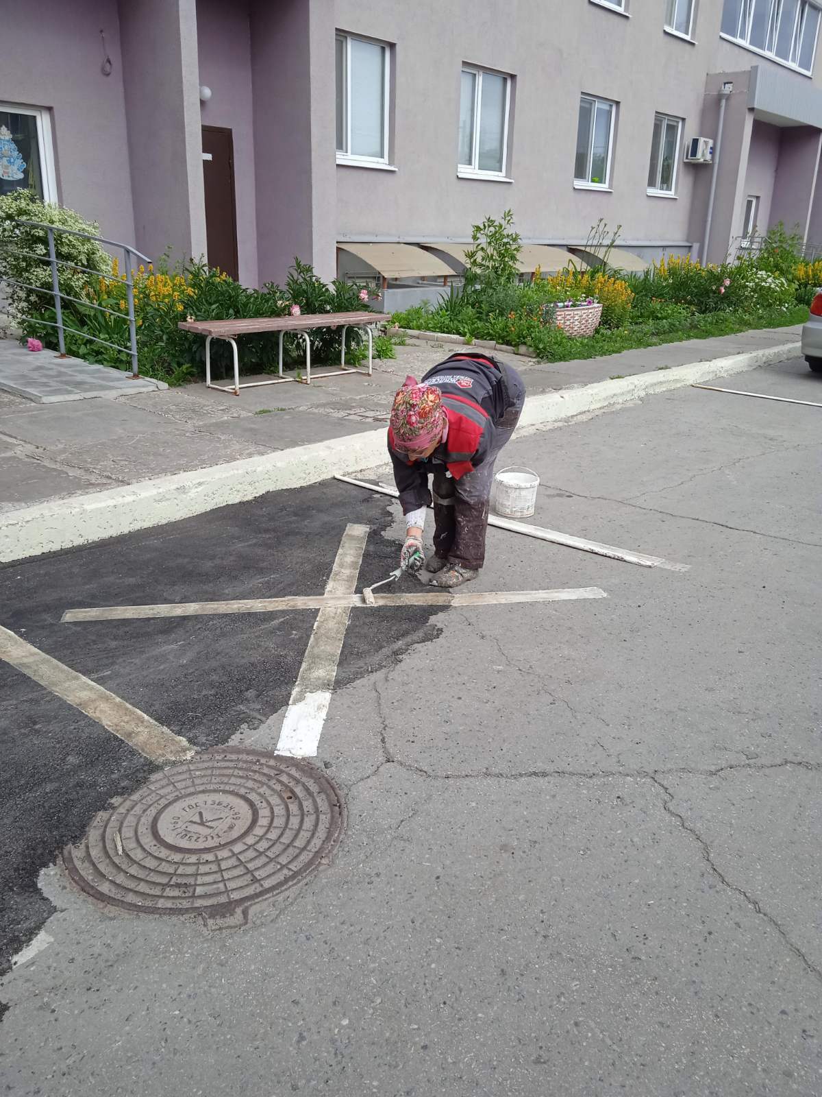Разметка парковочных мест