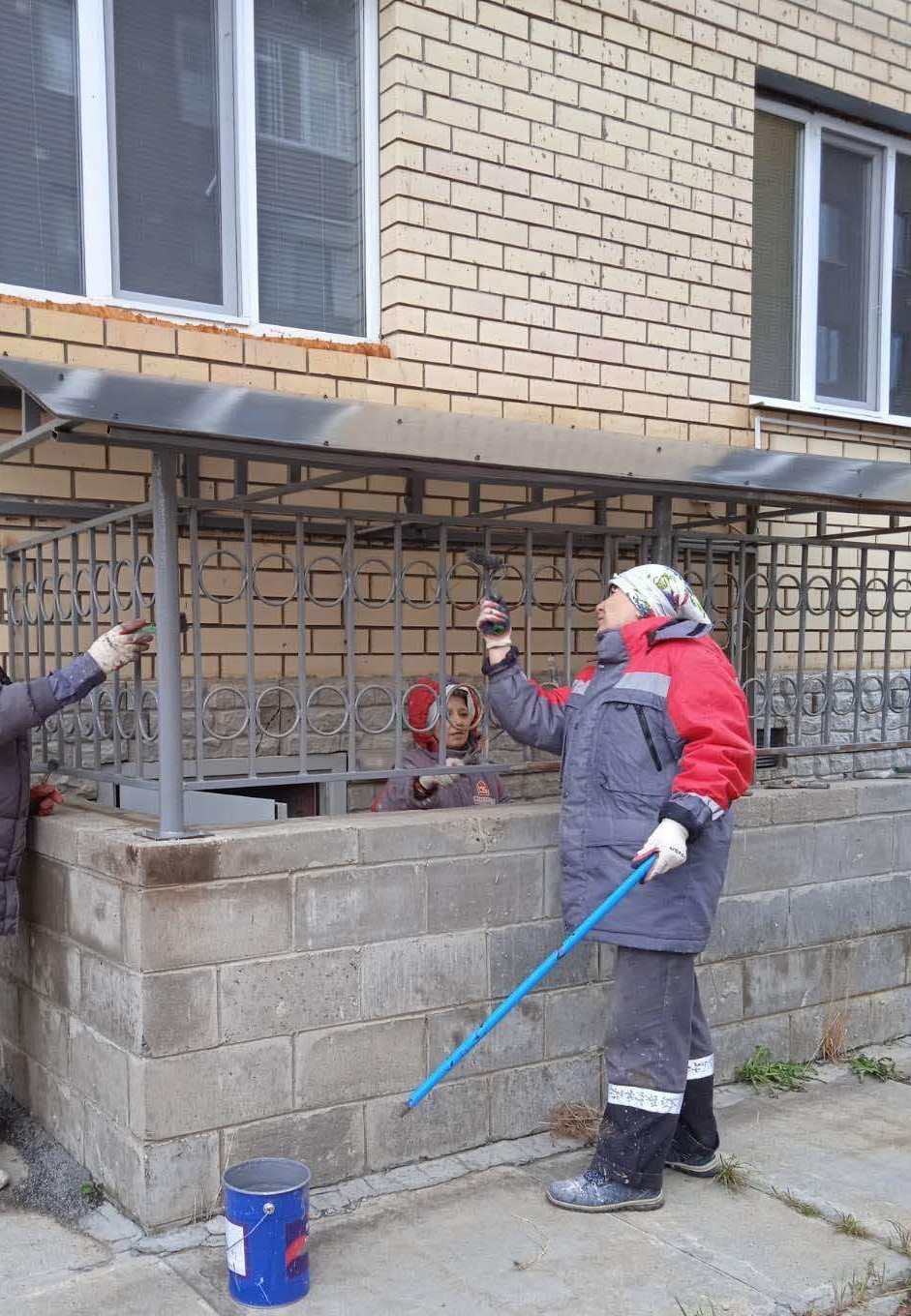 Покраска металлических элементов МАФ