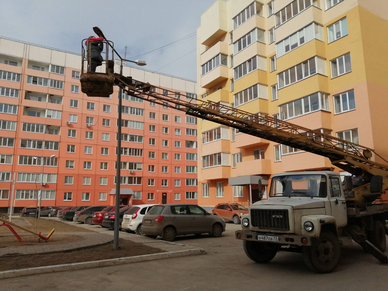 Замена ламп уличного освещения