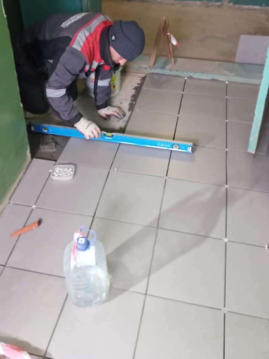 Замена напольного покрытия