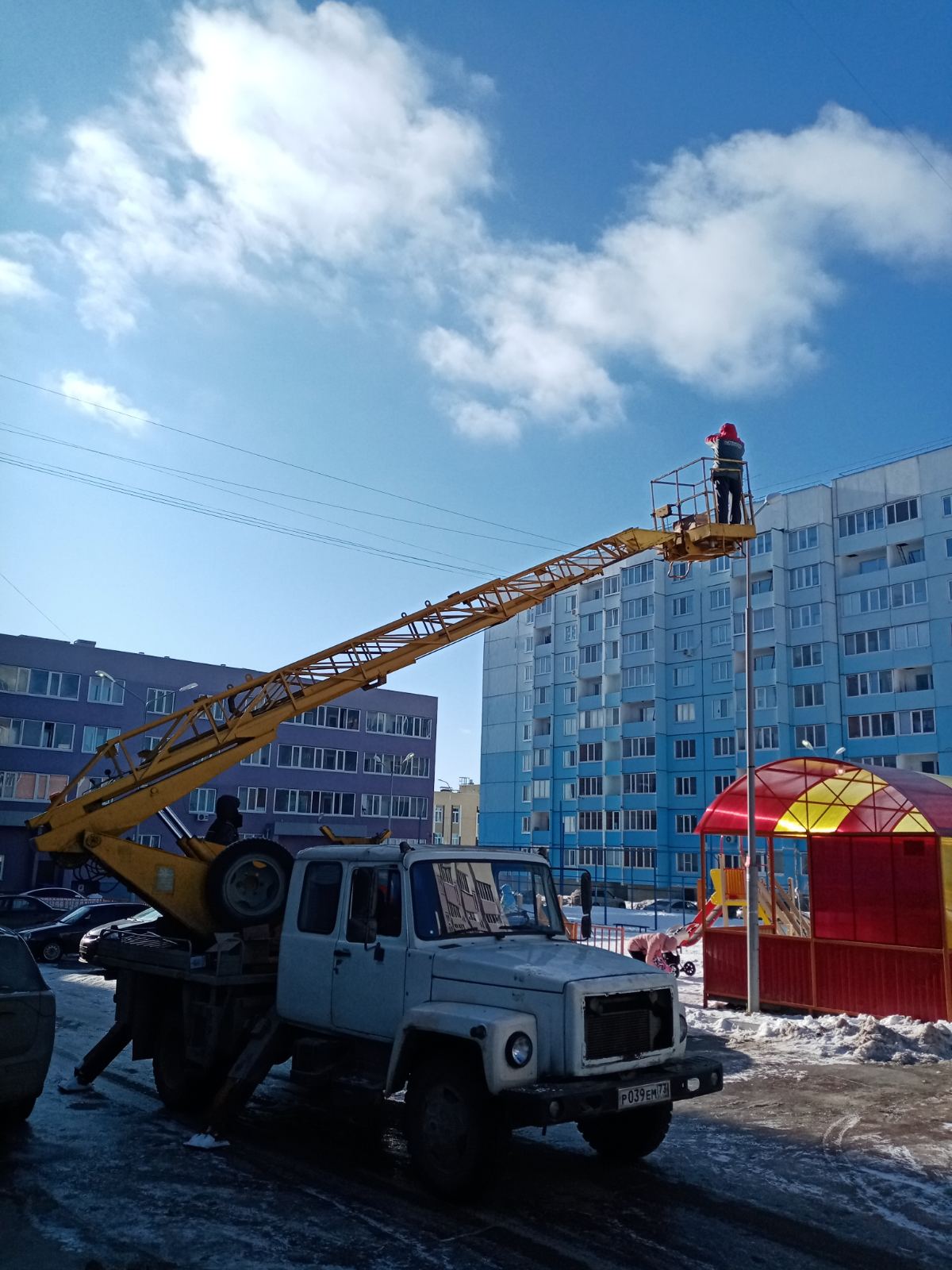 Замена ламп уличного освещения