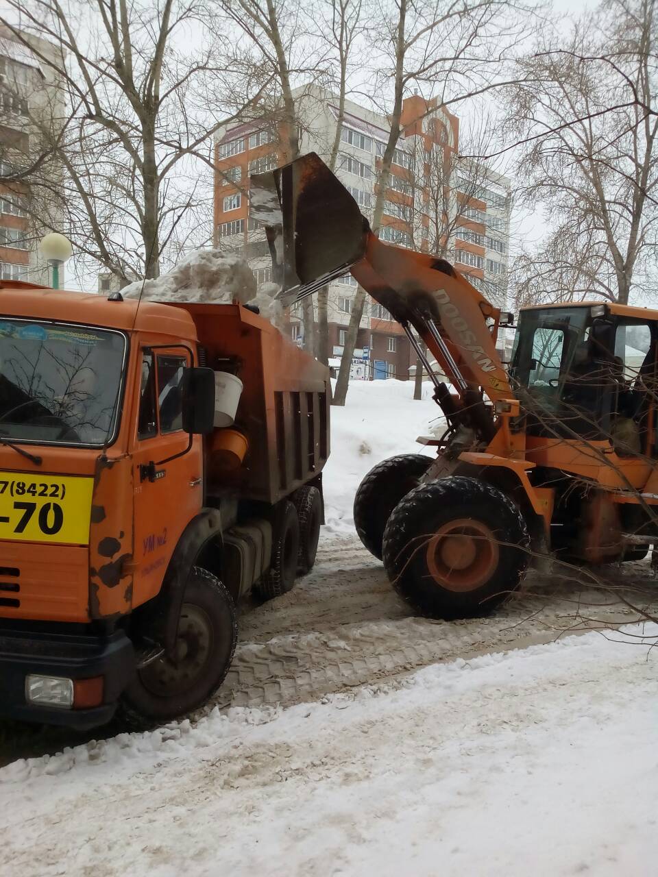 Уборка и вывоз снега